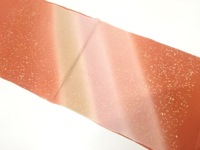 JAPANESE KIMONO / UNUSED GOLD-DECORATED OBIAGE